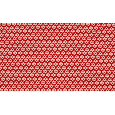 Minimals Bomullspoplin Tyg Print 15 Flower Red 145cm - 50cm