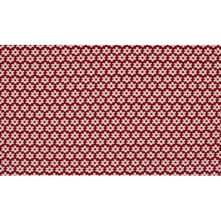 Minimals Bomullspoplin Tyg Print 18 Flower Bordo 145cm - 50cm
