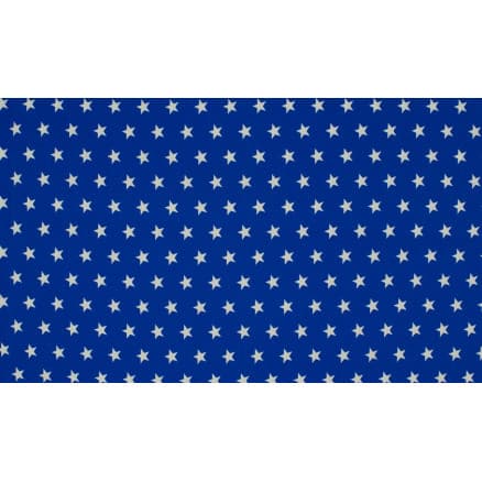 Minimals Bomullspoplin Tyg Print 107 Star Royal 145cm - 50cm