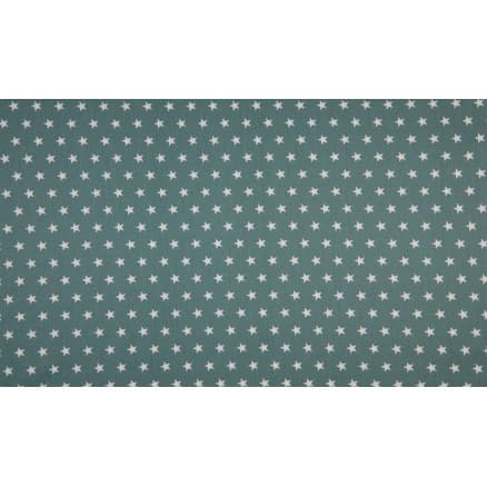 Minimals Bomullspoplin Tyg Print 123 Star Dusty Green 145cm - 50cm