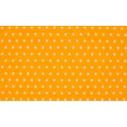 Minimals Bomullspoplin Tyg Print 131 Star Yellow 145cm - 50cm