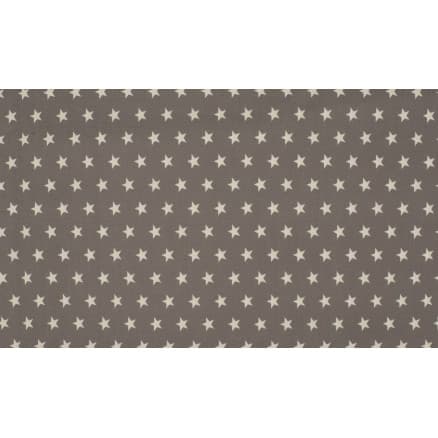 Minimals Bomullspoplin Tyg Print 155 Star Taupe 145cm - 50cm