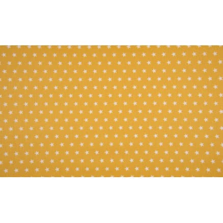 Minimals Bomullspoplin Tyg Print 183 Star Ochre 145cm - 50cm