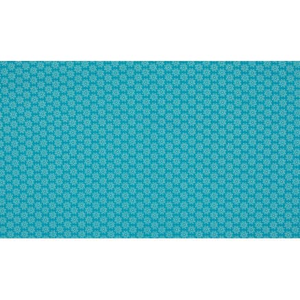 Minimals Bomullspoplin Tyg Print 204 Daisy Aqua 145cm - 50cm
