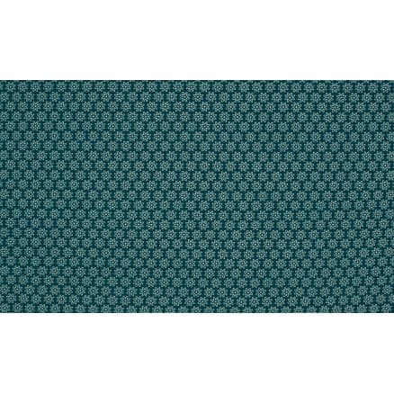 Minimals Bomullspoplin Tyg Print 206 Daisy Petrol 145cm - 50cm