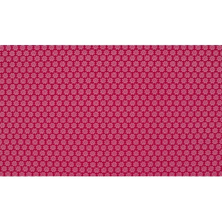 Minimals Bomullspoplin Tyg Print 217 Daisy Fuchsia 145cm - 50cm