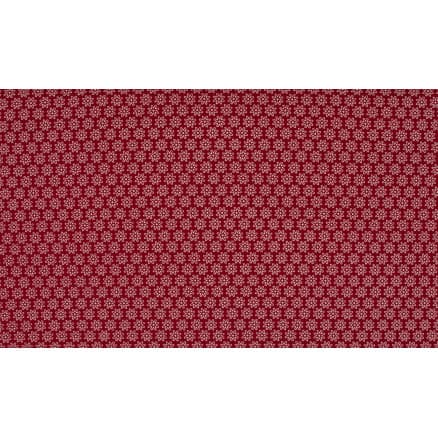 Minimals Bomullspoplin Tyg Print 218 Daisy Bordeaux 145cm - 50cm