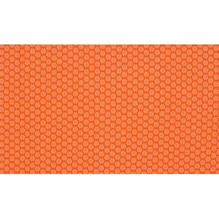 Minimals Bomullspoplin Tyg Print 233 Daisy Orange 145cm - 50cm