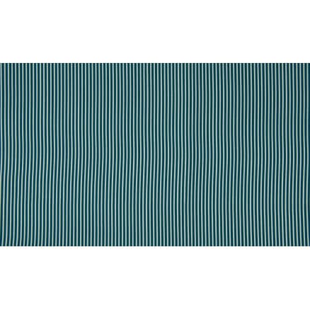 Minimals Bomullspoplin Tyg Print 306 Stripe Petrol 145cm - 50cm