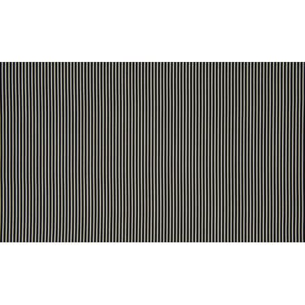 Minimals Bomullspoplin Tyg Print 369 Stripe Black 145cm - 50cm