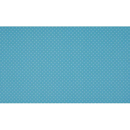 Minimals Bomullspoplin Tyg Print 402 Small Dot Blue 145cm - 50cm
