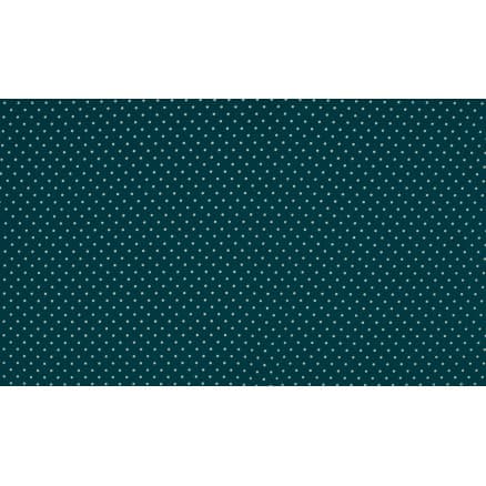 Minimals Bomullspoplin Tyg Print 406 Small Dot Petrol 145cm - 50cm