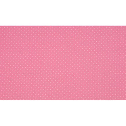 Minimals Bomullspoplin Tyg Print 412 Small Dot Rose 145cm - 50cm