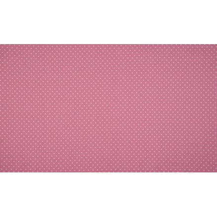 Minimals Bomullspoplin Tyg Print 413 Small Dot Old Rose 145cm - 50cm