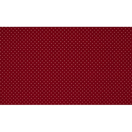 Minimals Bomullspoplin Tyg Print 418 Small Dot Bordeaux 145cm - 50cm