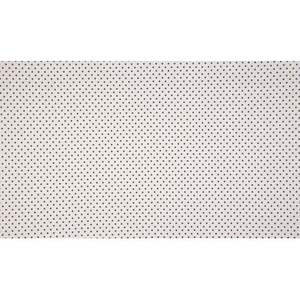 Minimals Bomullspoplin Tyg Print 450 Small Dot White 145cm - 50cm