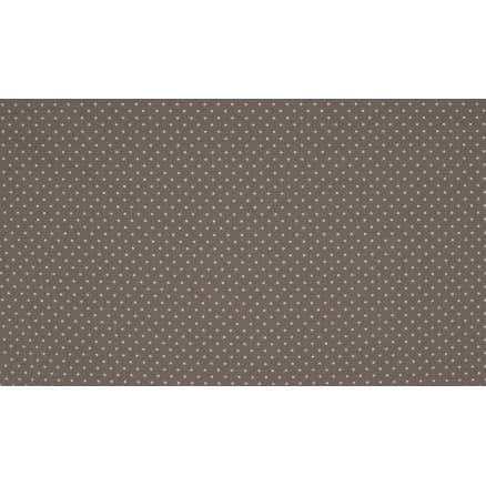 Minimals Bomullspoplin Tyg Print 455 Small Dot Taupe 145cm - 50cm