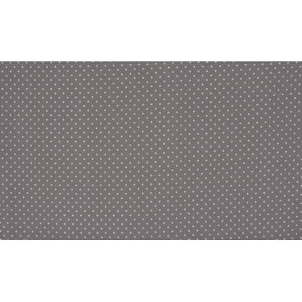 Minimals Bomullspoplin Tyg Print 465 Small Dot Grey 145cm - 50cm