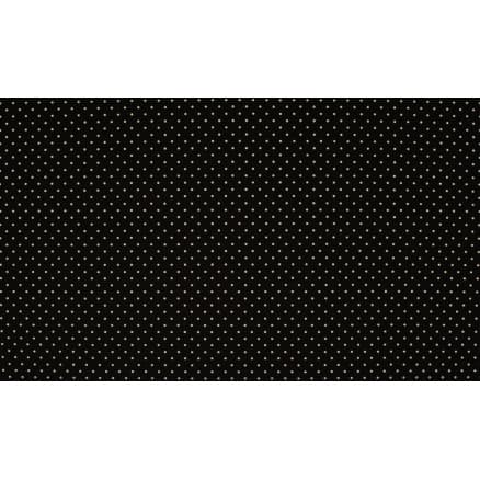 Minimals Bomullspoplin Tyg Print 469 Small Dot Black 145cm - 50cm