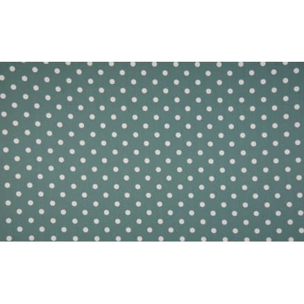 Minimals Bomullspoplin Tyg Print 523 Big Dot Dusty Green 145cm - 50cm