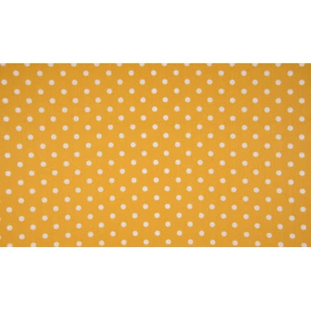 Minimals Bomullspoplin Tyg Print 583 Big Dot Ochre 145cm - 50cm