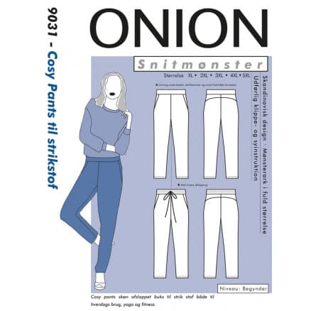 ONION Snittmönster 9031 Plus Cosy Pants till Stretchtyg