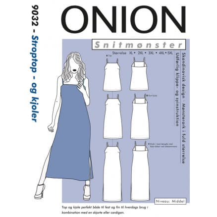 ONION Snittmönster 9032 Plus Stroptop & Klänningar