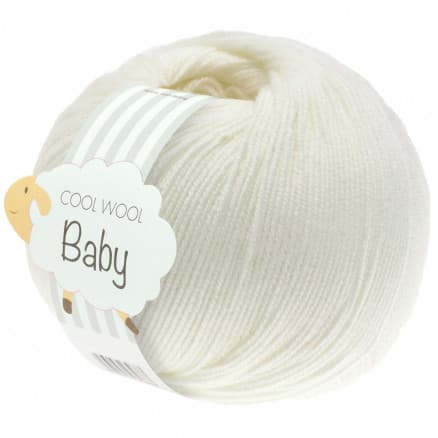 Lana Grossa Cool Wool Baby Garn 213 Naturvit