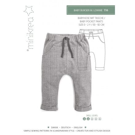 MiniKrea Babybyxor med Fickor