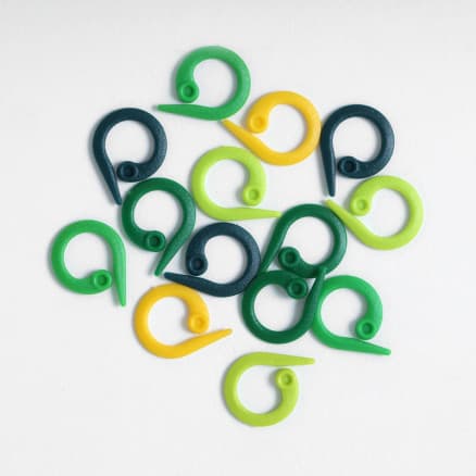 Knitpro Maskmarkörer Plast Ã–ppna Assorterade färger
