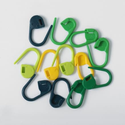 Knitpro Maskmarkörer Plast med lås Assorterade färger