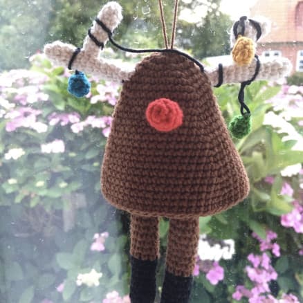 DingelDangel Rudolf av Rito Krea - Rudolf virkmönster 15 cm.