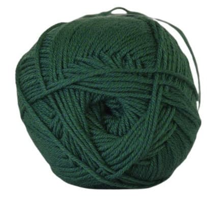 Â Hjertegarn Lana Cotton 212 Garn Färg 5511 Mörkgrön
