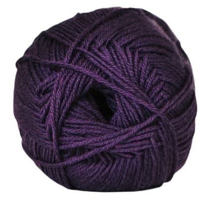 Â Hjertegarn Lana Cotton 212 Garn Färg 3714 Mörklila