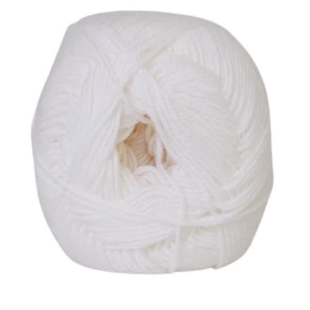 Â Hjertegarn Lana Cotton 212 Garn Färg 1090 Vit