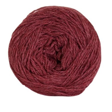 Hjertegarn Organic Trio Garn 5016 Vinröd