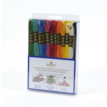 DMC Mouliné Broderigarn Pack 12 Färger