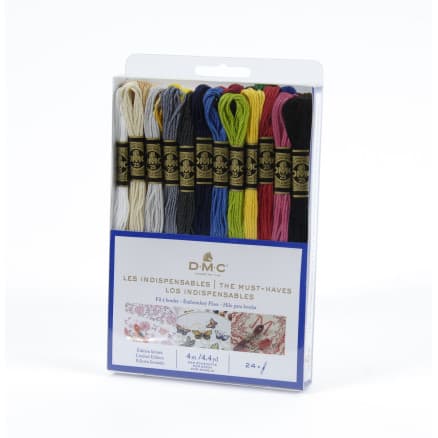 DMC Mouliné Broderigarn Förpackning 24 Färger Must Have
