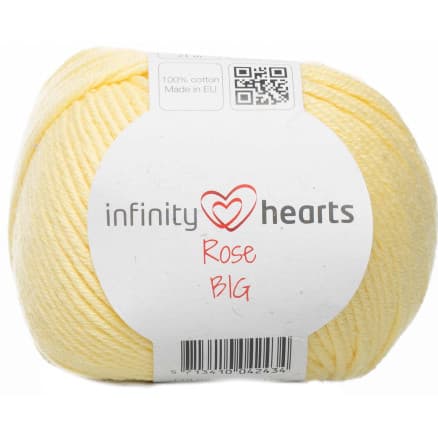 Infinity Hearts Rose Big Garn 177 Ljusgul