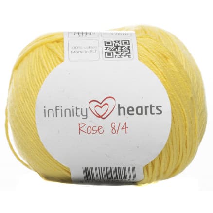 Infinity Hearts Rose 8/4 Garn Unicolor 188 Mörkgul
