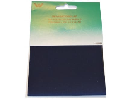 Strykmärke / Reparationslapp Polyester/Bomull Marin 10x40 cm - 1 st.
