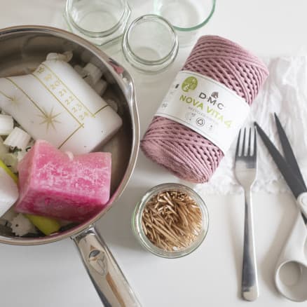 Hållbara ljus gjorda av överblivna stearinljus av Rito Krea - Candle DIY Guide