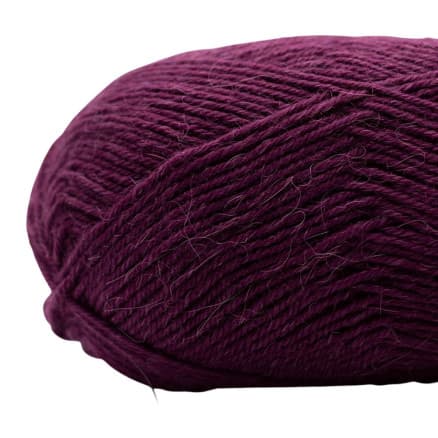 Kremke Soul Wool Edelweiss Alpaka 009 Mörk Lila