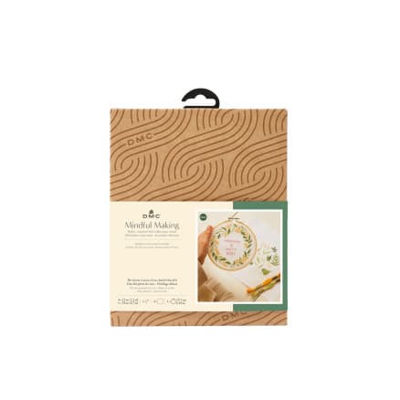 DMC Mindful Making Broderi Kit Korsstygn Grönt Löv