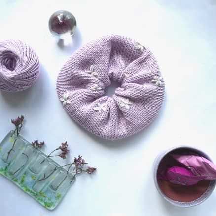 Summer Scrunchie by Rito Krea - Stickmönster Scrunchie