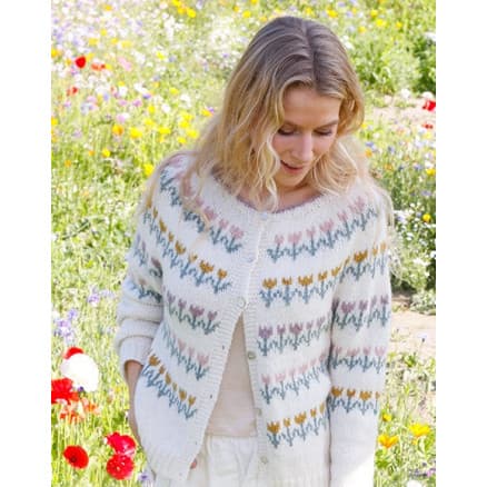 Spring Parade Cardigan by DROPS Design - Cardigan Stickmönster str. S - XXXL