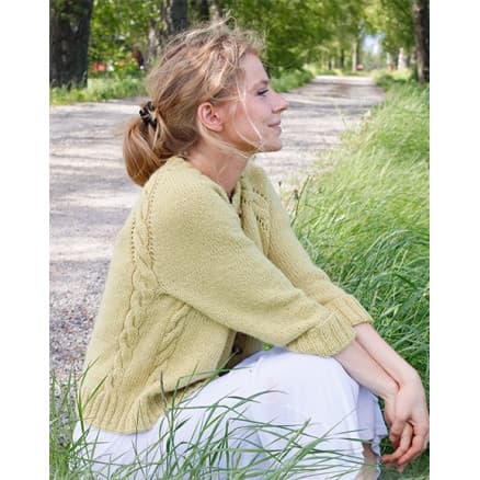 Nature Lyrics Cardigan by DROPS Design - Cardigan Stickmönster str. S - XXXL
