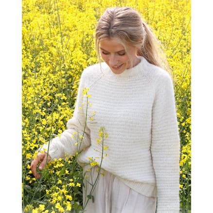 Provence Dream by DROPS Design - Tröja Stickmönster str. S - XXXL