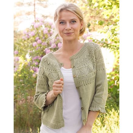 Treasure Hunt Cardigan by DROPS Design - Cardigan Stickmönster str. S - XXXL
