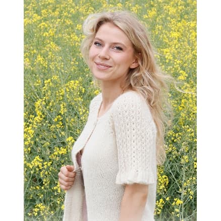 Pearlescent Cardigan by DROPS Design - Cardigan Stickmönster str. S - XXXL